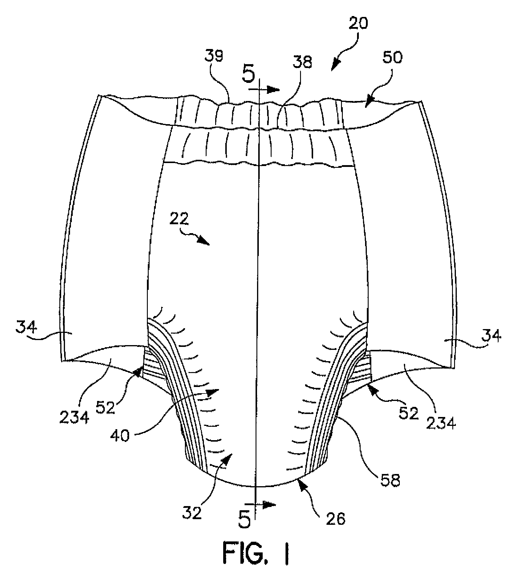 Garment-like absorbent article