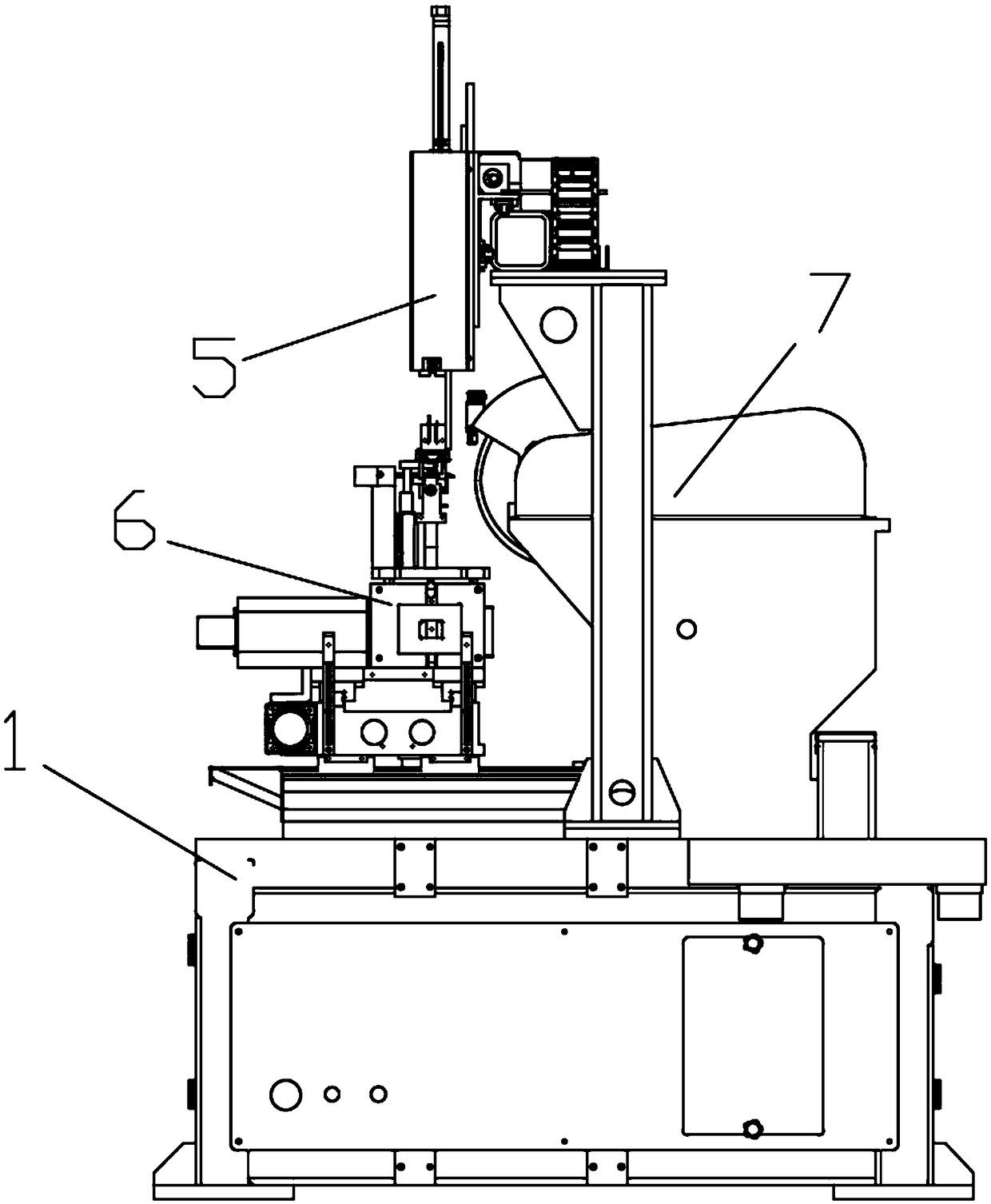Numerical control grinding machine for caliper periphery