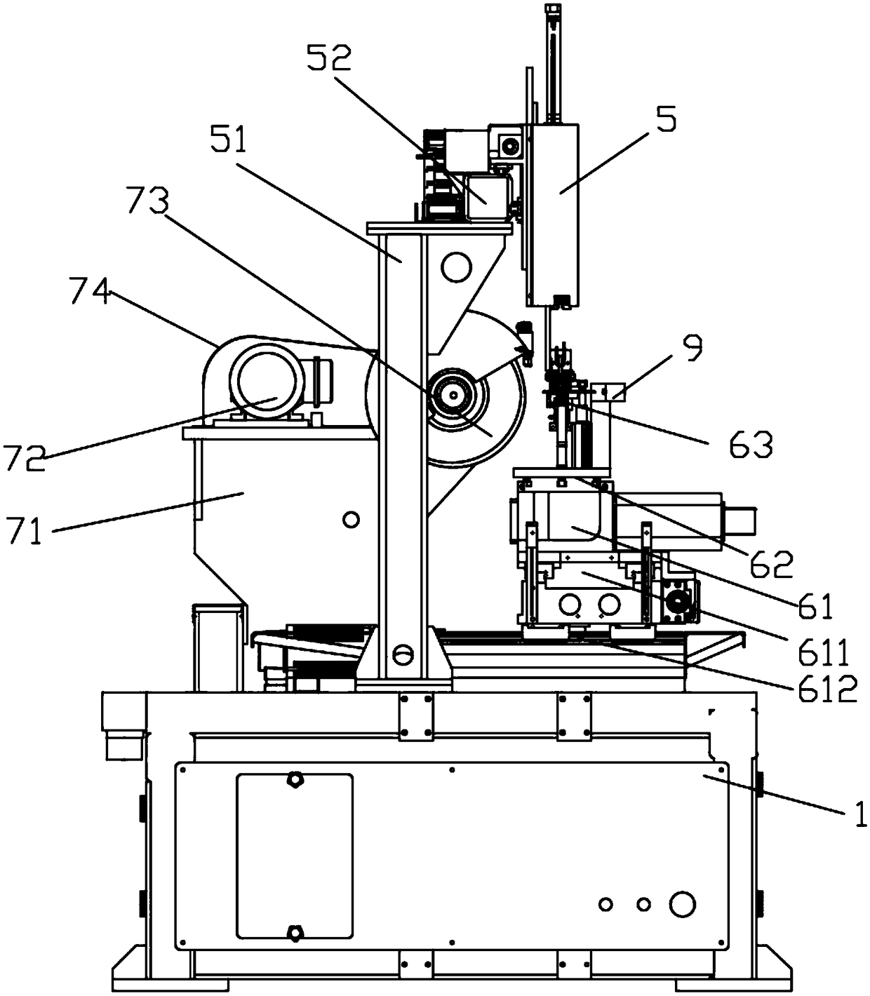 Numerical control grinding machine for caliper periphery