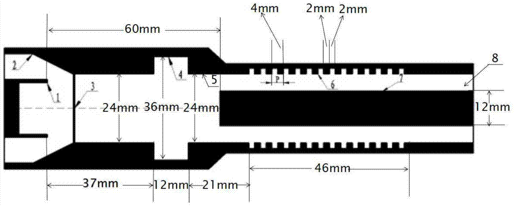 A k-band coaxial relativistic return wave oscillator