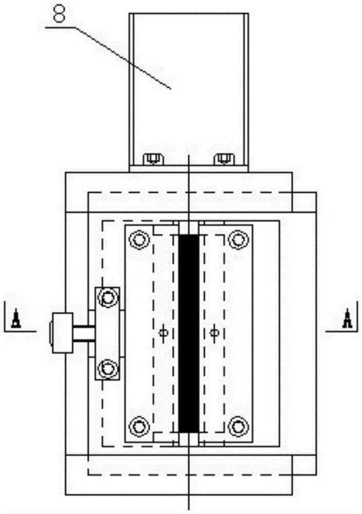 A propellant burning rate testing device under tension