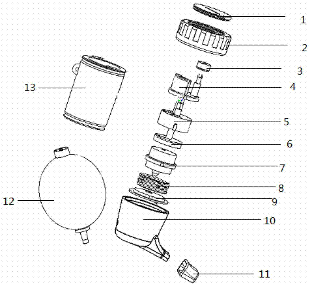 Powder quantitative dosing device