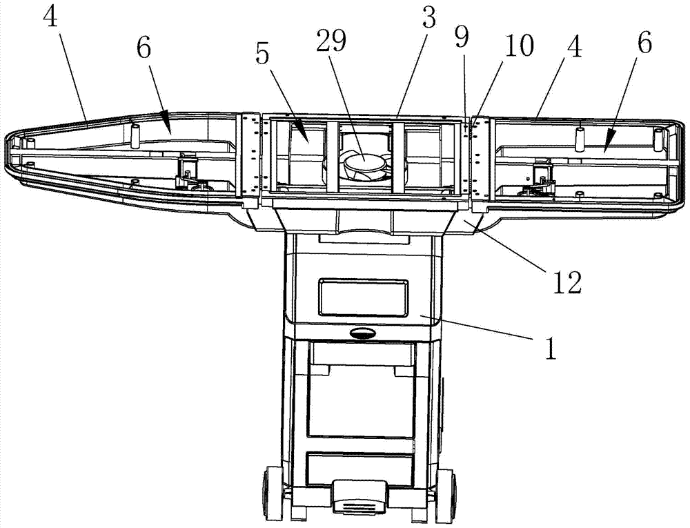 A foldable ironing machine