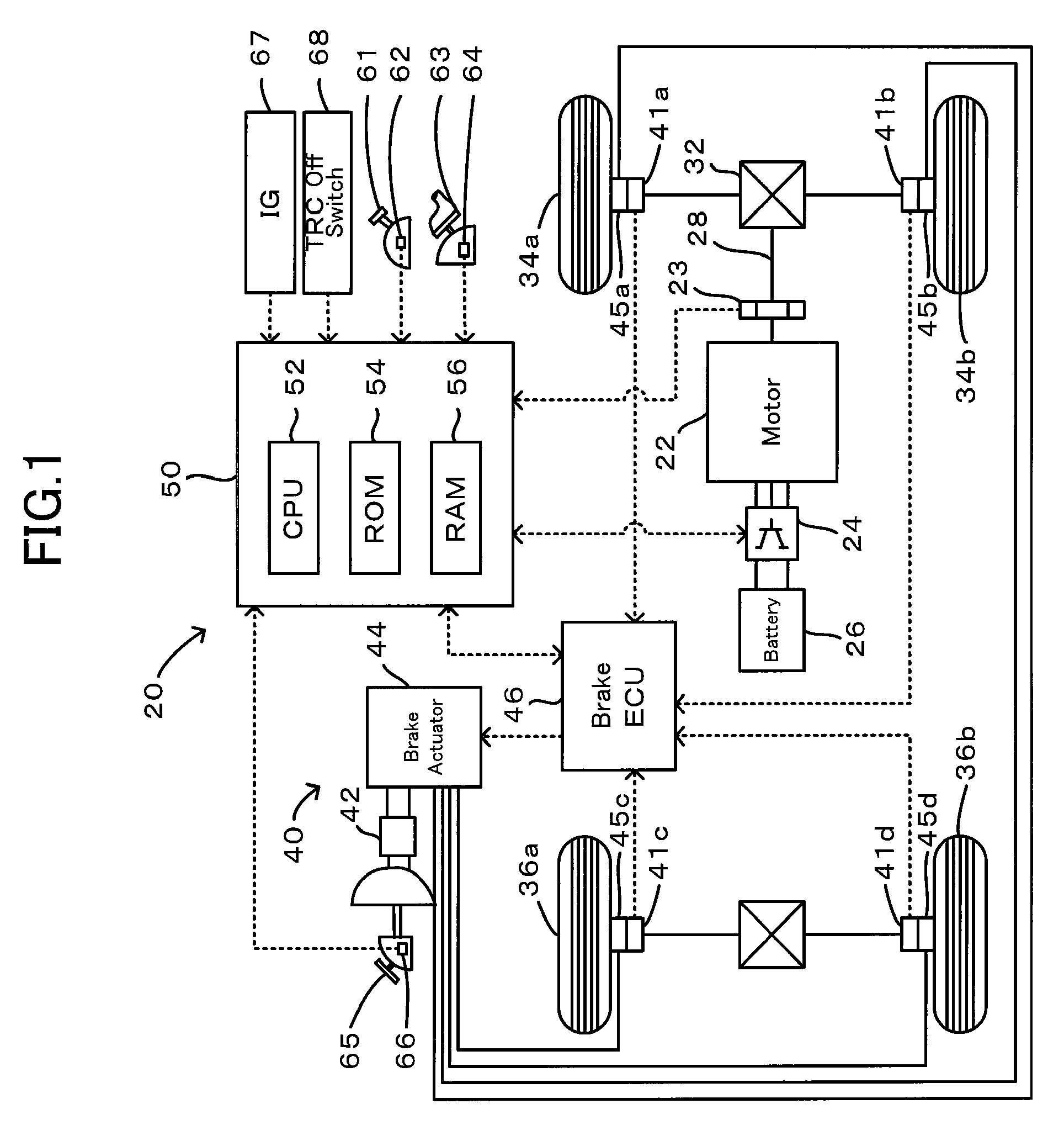 Vehicle and method of controlling driving force for the vehicle based on detected slip of the drive wheel