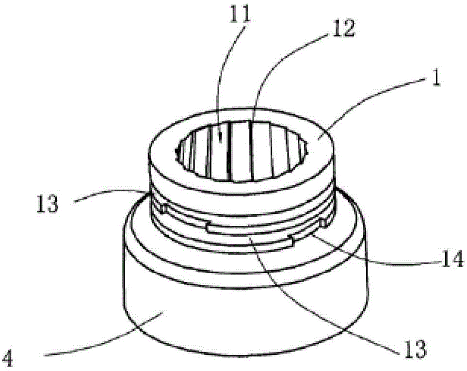 Grinding head structure of a grinder