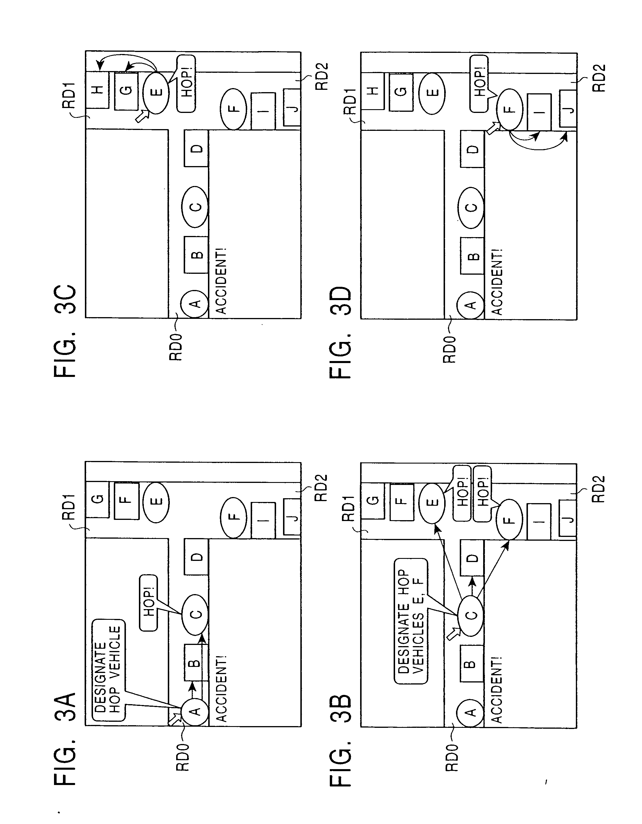 Inter-vehicle communication method and device