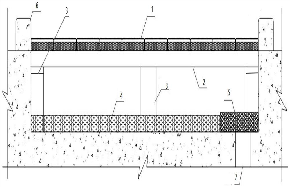 Construction method of flame-retardant support system for oil storage tank