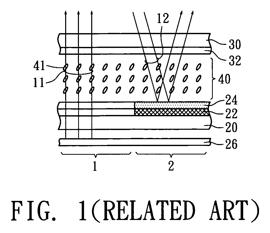 Transflective liquid crystal display device and pixel electrode thereof