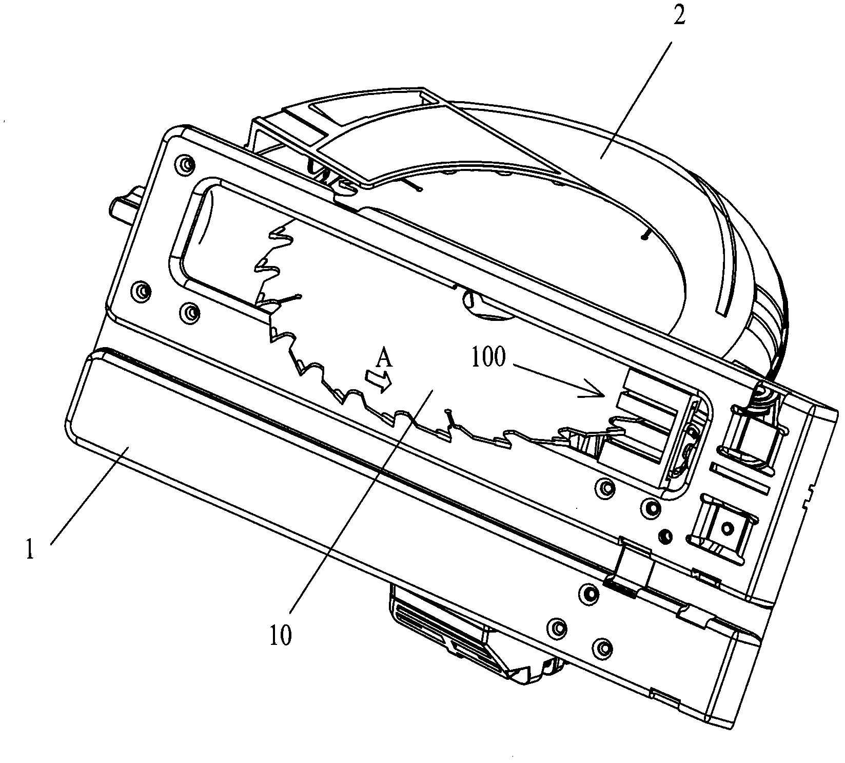 Circular saw with anti-splinter device