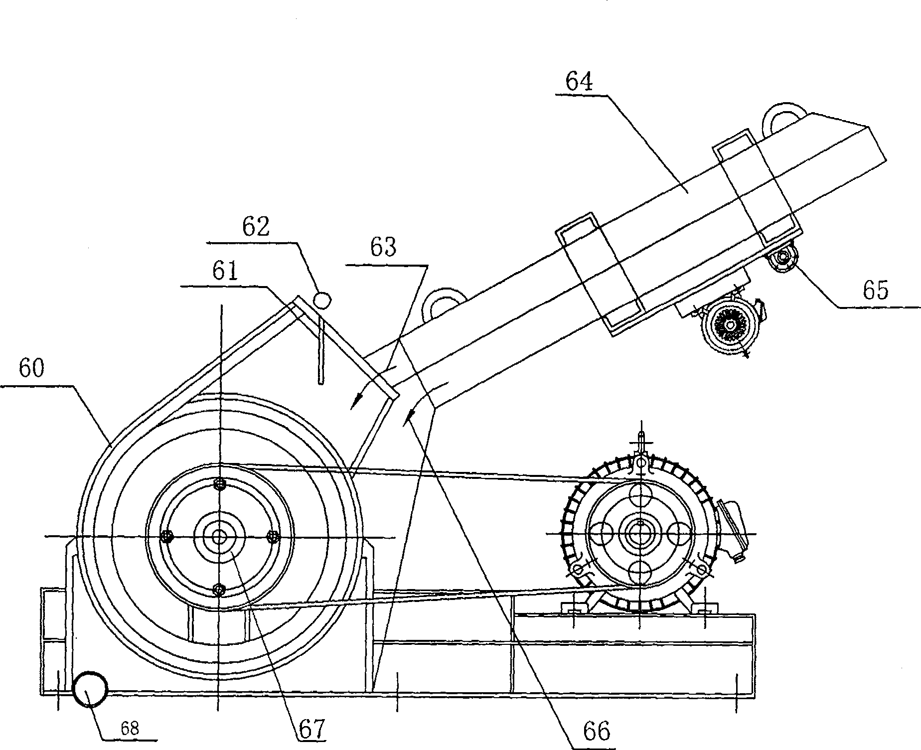 Roughing separation technique for low ore grade iron ore and mineral dressing equipment thereof