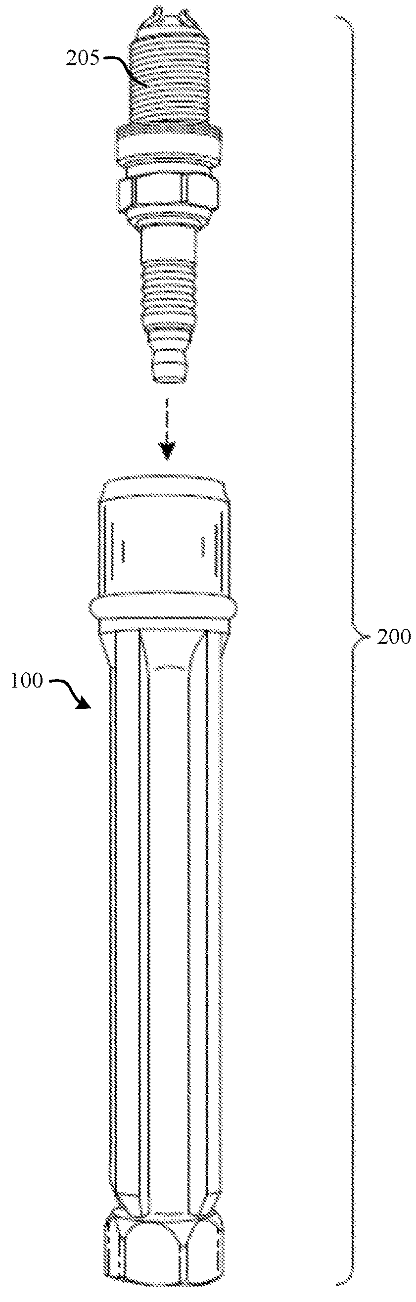 Spark plug installation and removal tool