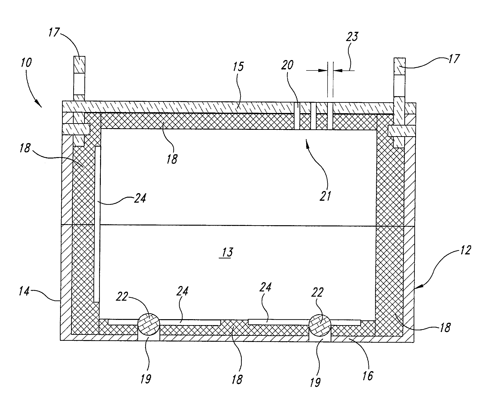 Method for high pressure treatment of substances under controlled temperature conditions