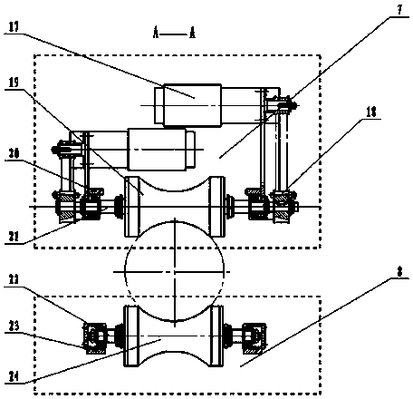 Crawling mechanism for peristaltic cable robot
