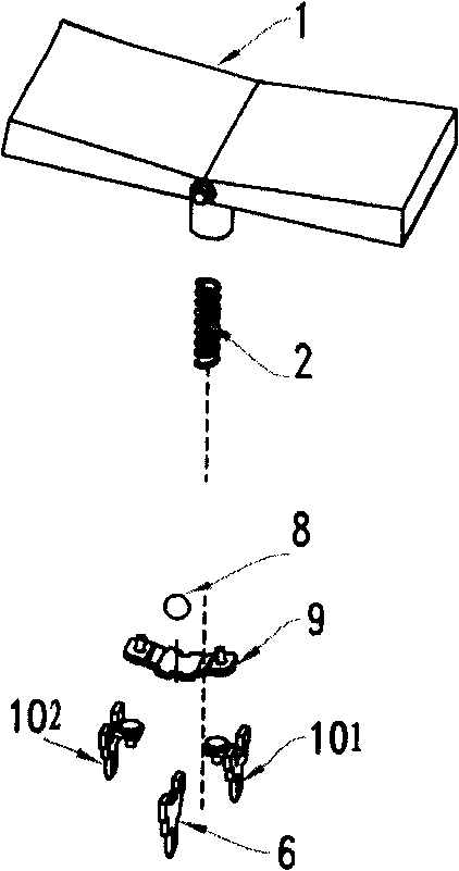 Switch type straight sliding light modulator