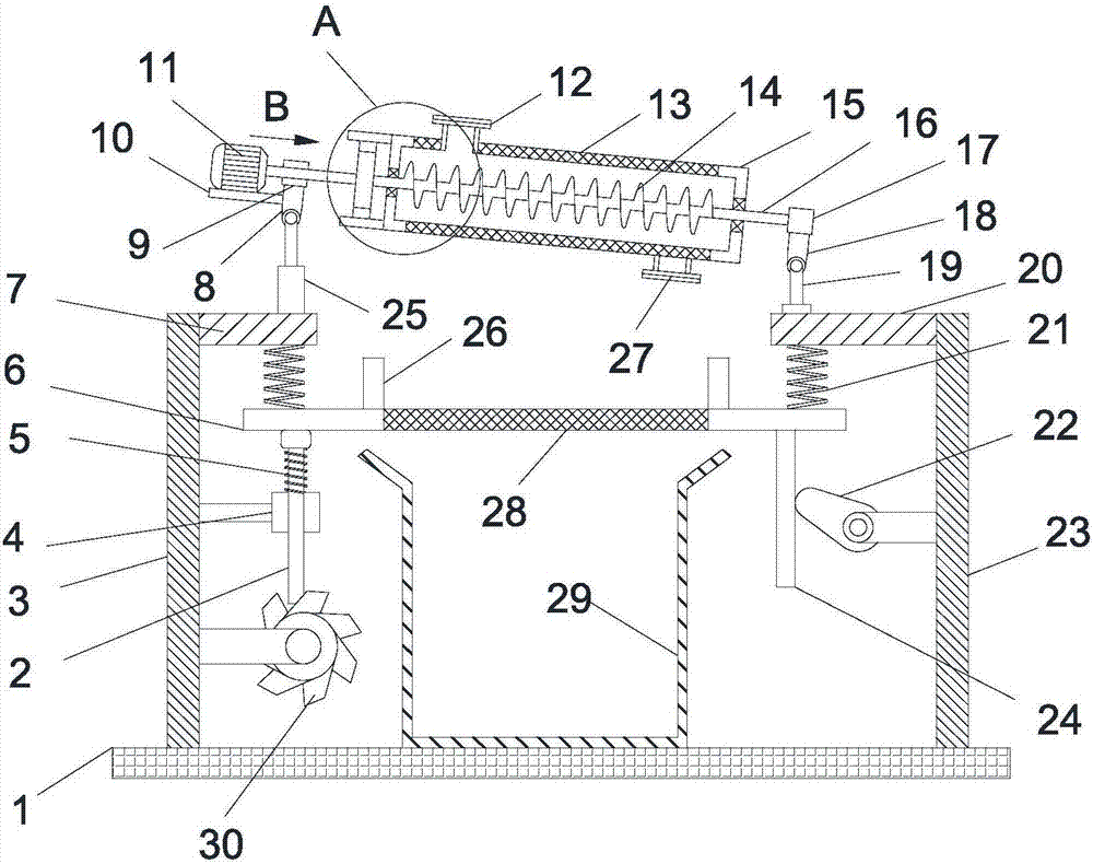 Two-stage sand screening device for building construction