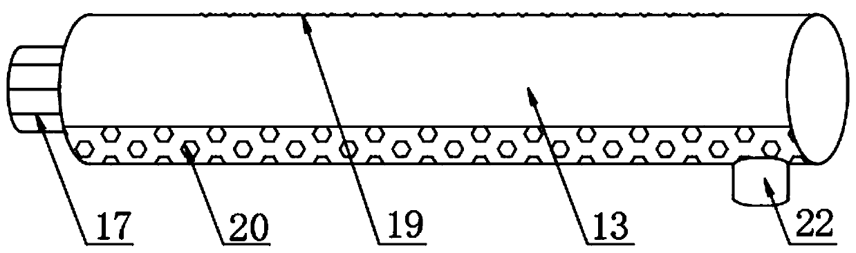 Gravel crushing device for architectural engineering