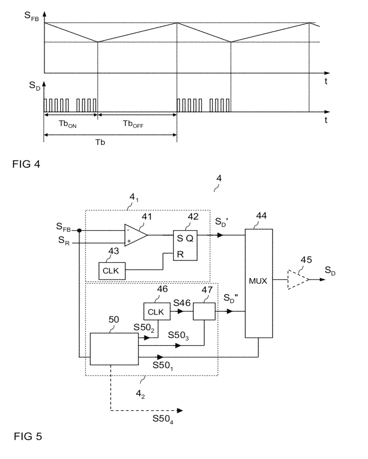 Burst-mode operation of a switching converter