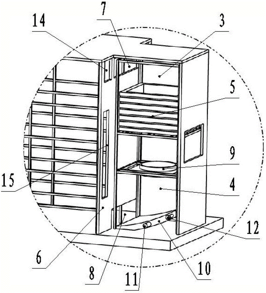 Tobacco curing barn with diversion structure