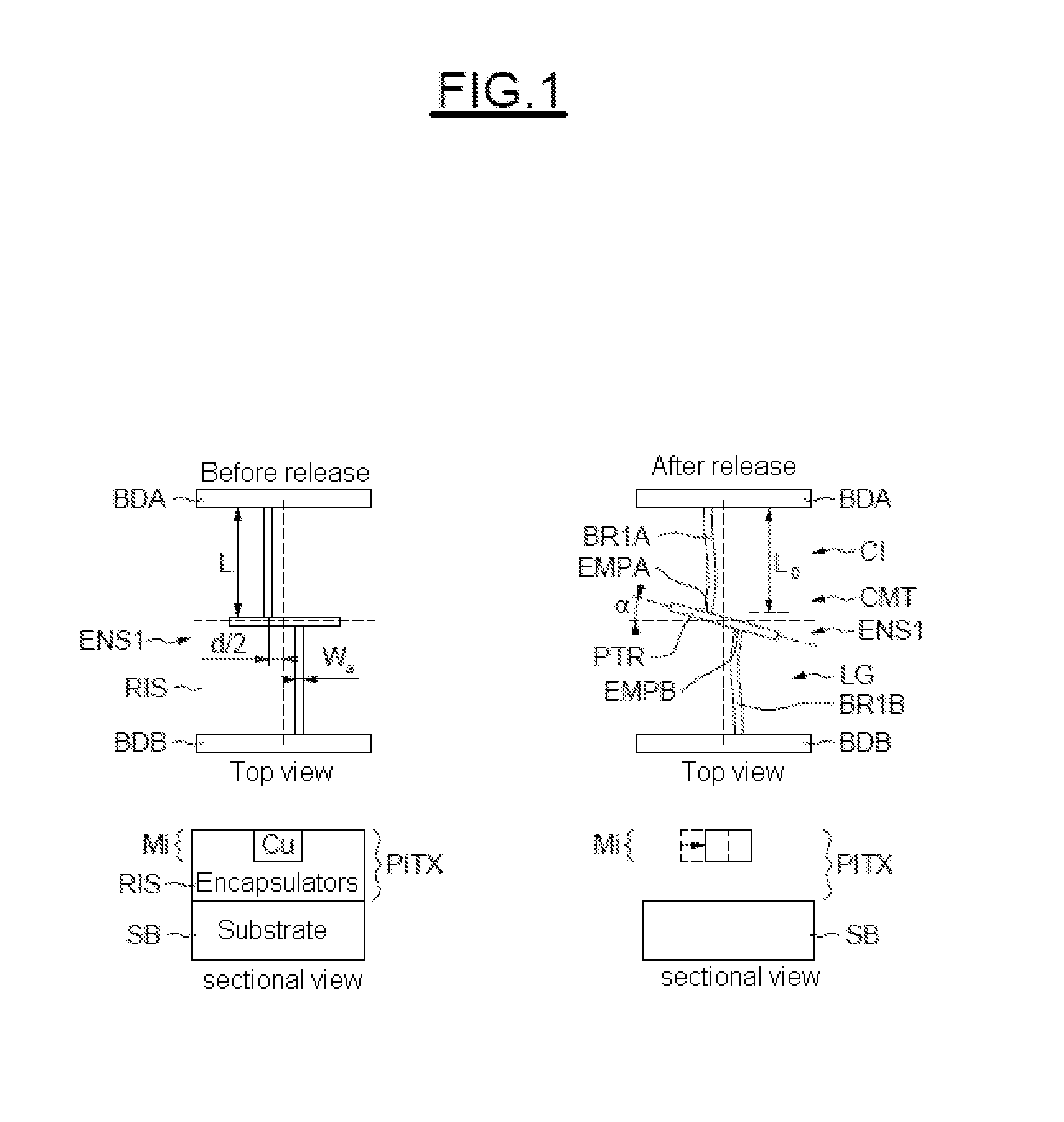 Integrated Electrical-Switching Mechanical Device Having a Blocked State