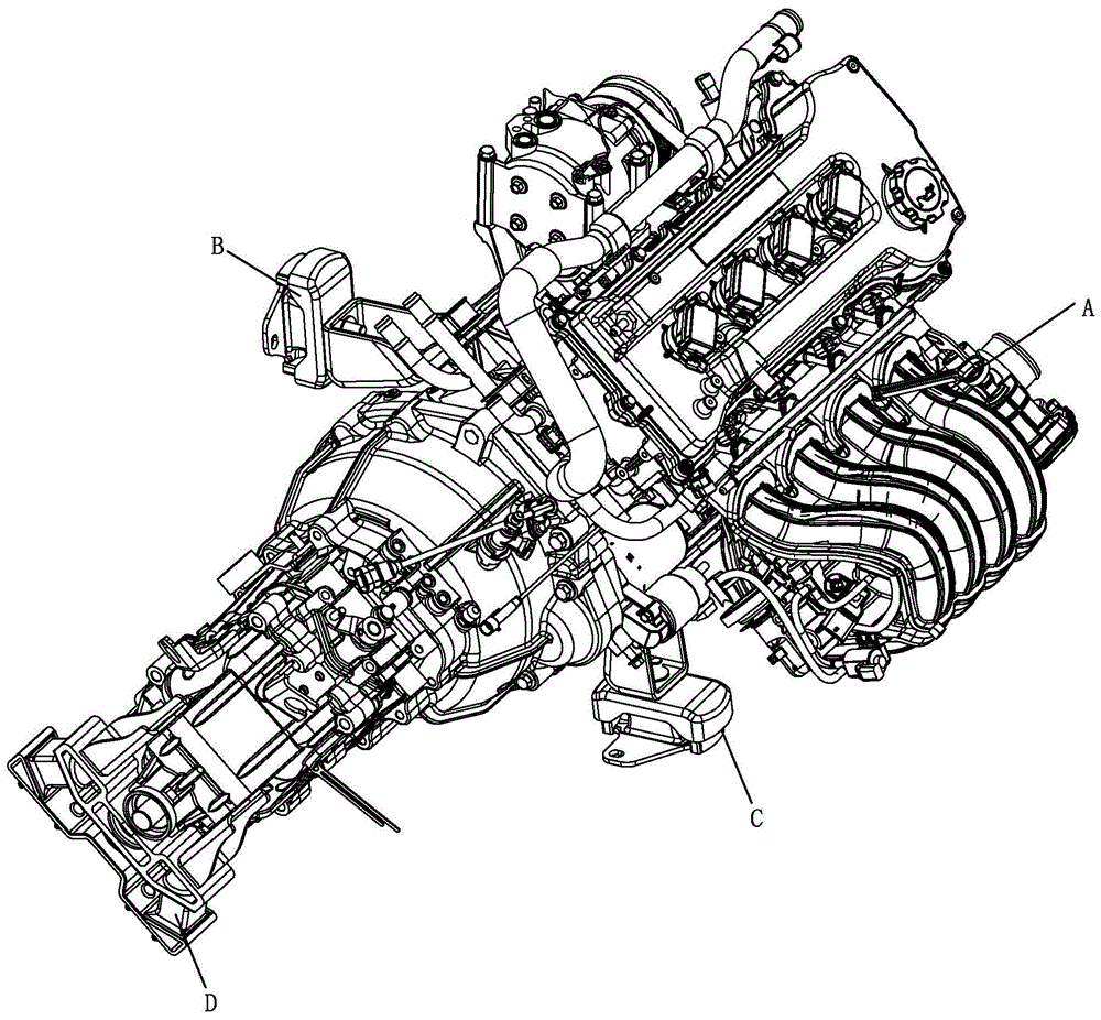 Engine assembly with suspension
