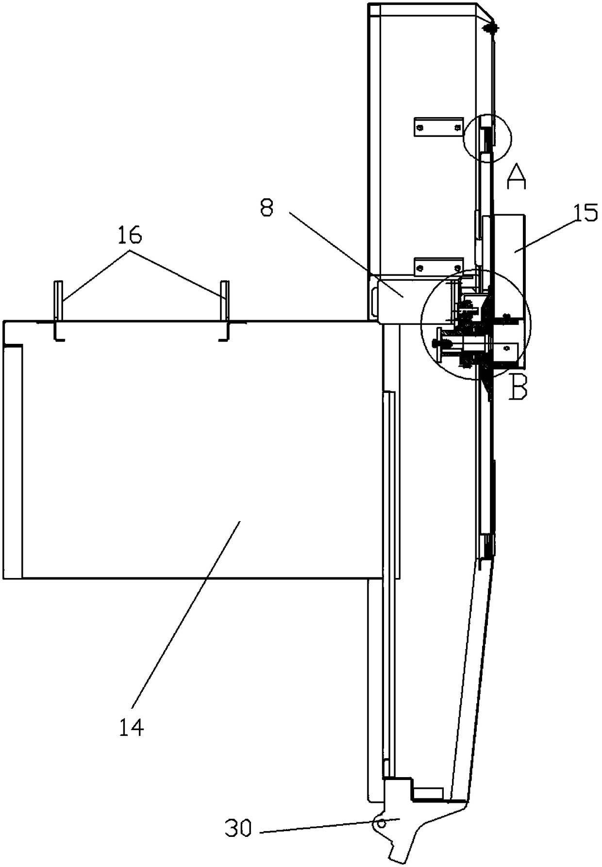 A self-rotating dust-removing device for a dust-proof mesh cover of an engine water tank