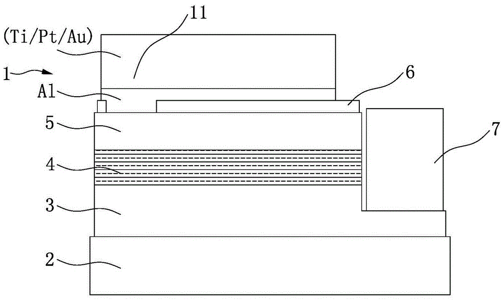 P electrode structure of LED chip, LED chip structure and manufacturing method therefor
