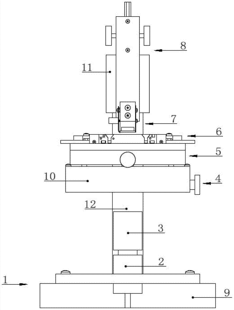 Positioning device of absolute type grating ruler photoelectric receiving device