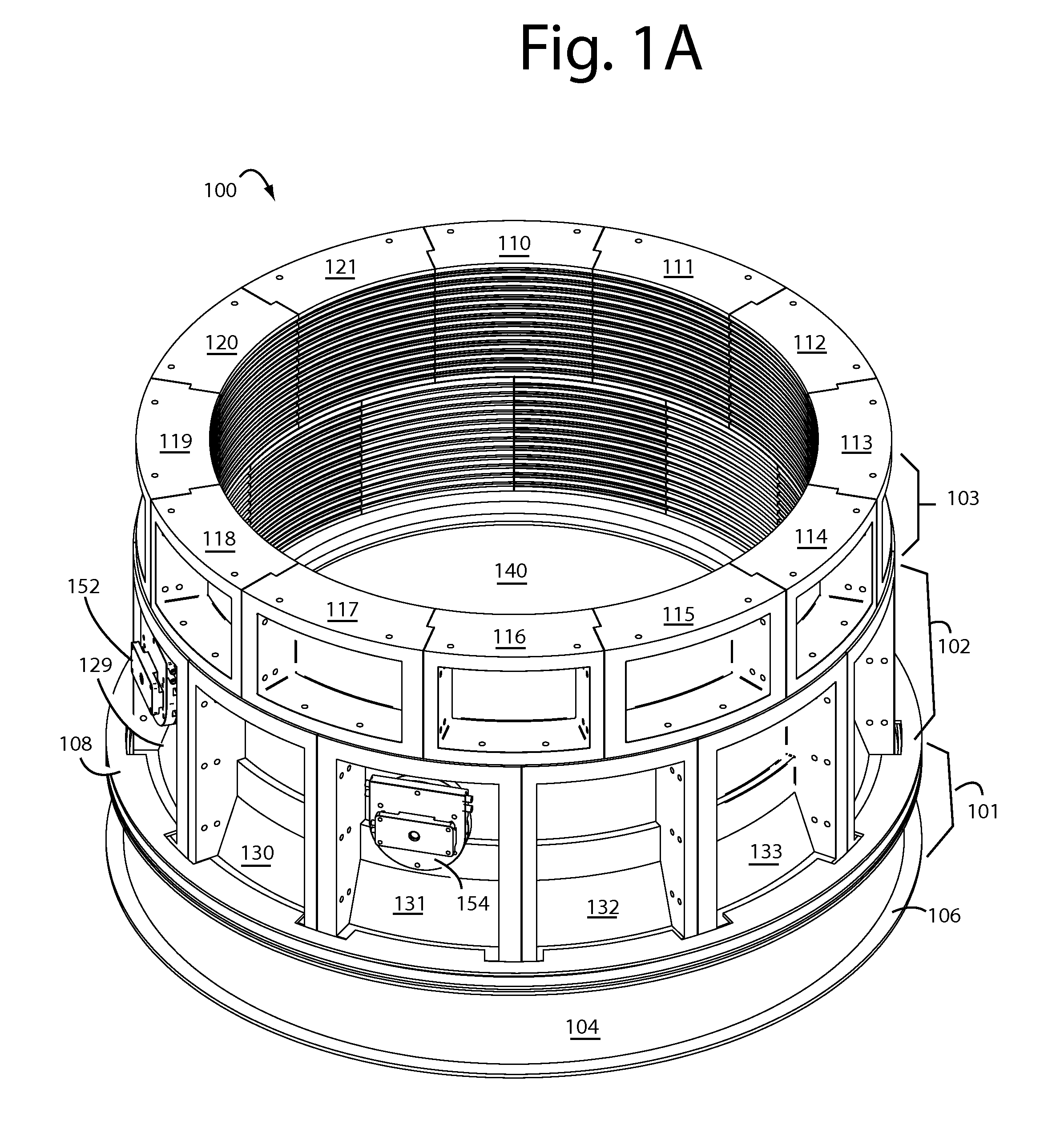 Elastically interconnected cooler compressed hearth and walls