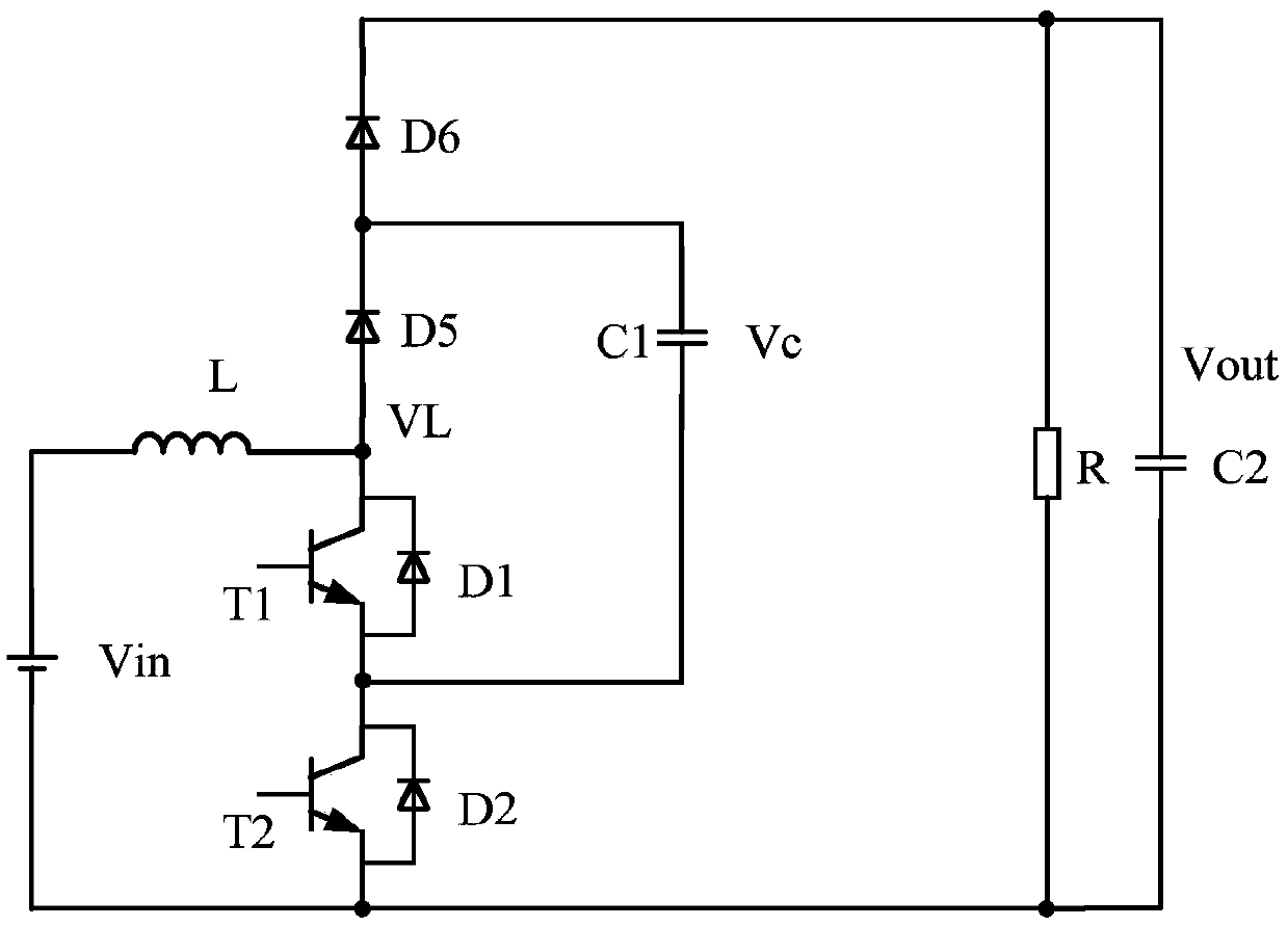 Boost power conversion circuit and control method