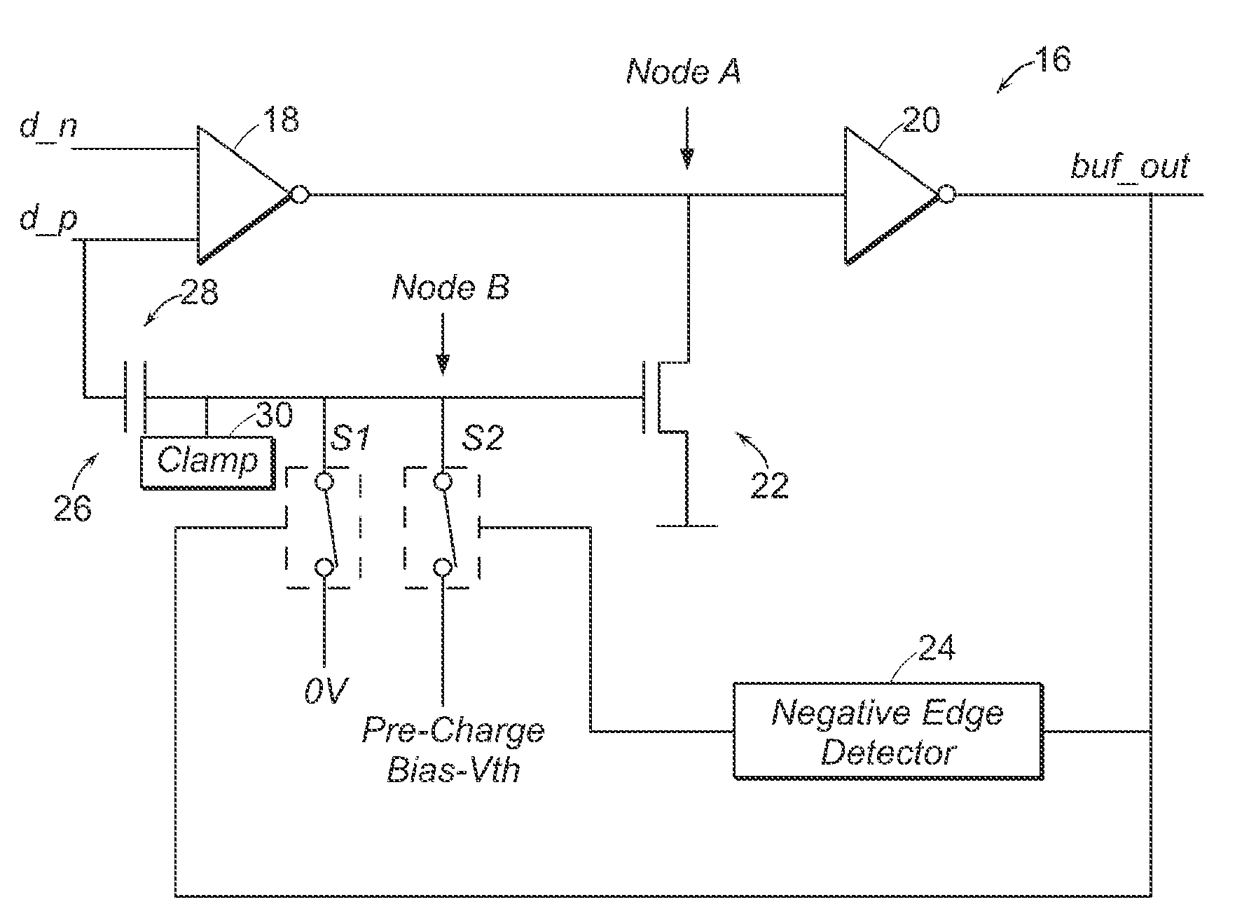 Capacitive feedforward circuit, system, and method to reduce buffer propagation delay