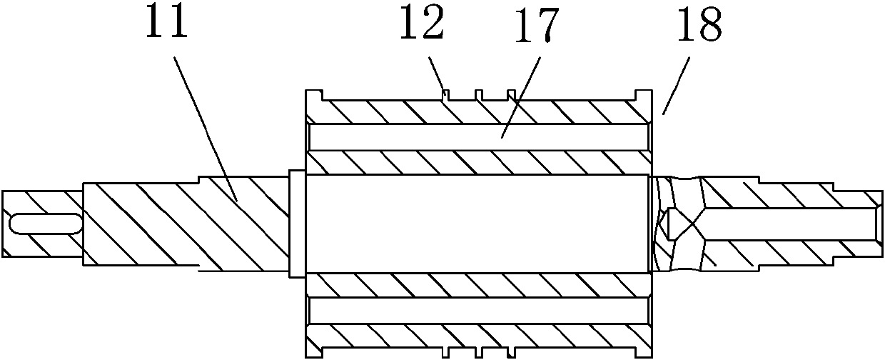 Sanitary napkin polymer absorption core and special hole opening device thereof