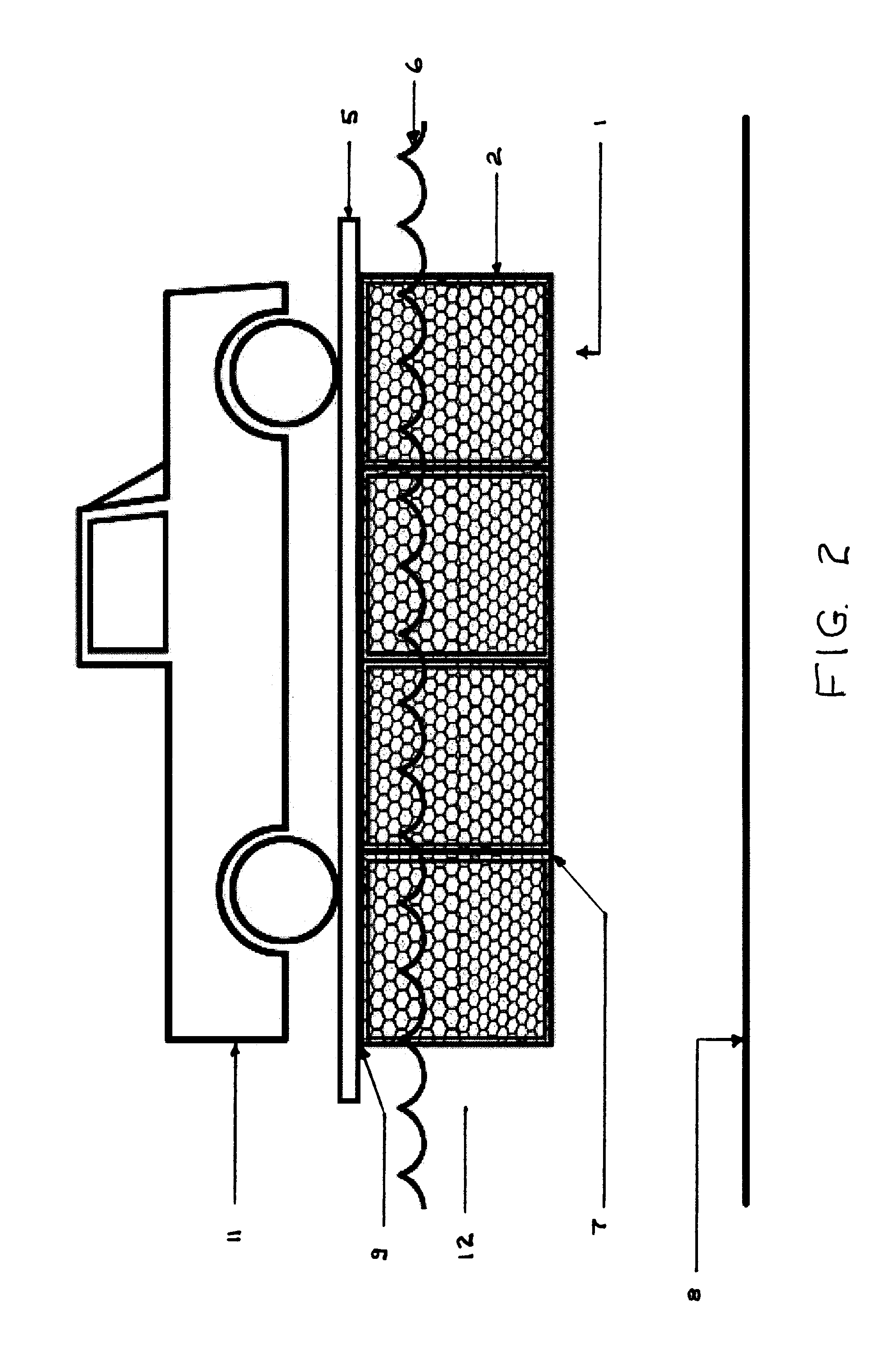 Temporary platform or roadway and method of assembling same