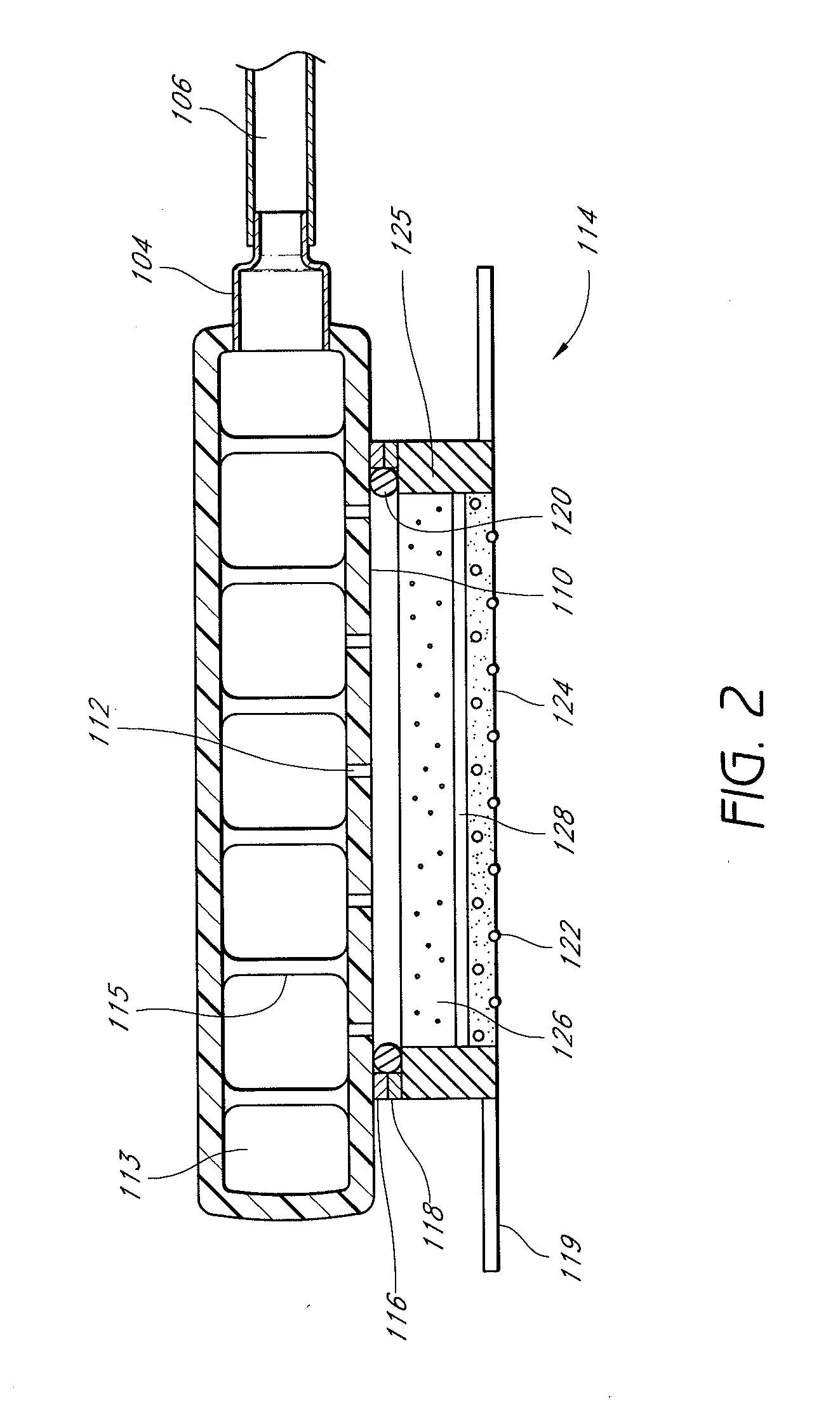 Gas dispenser with therapeutic agent
