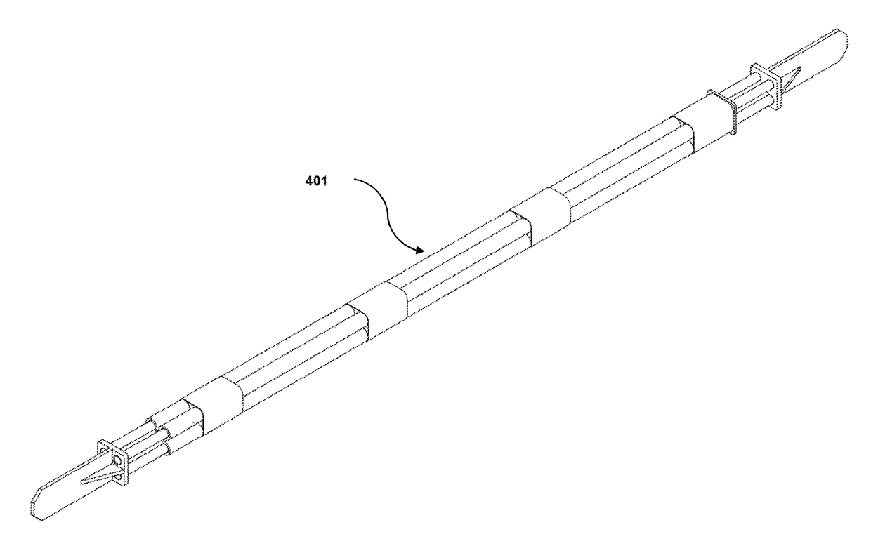 Composite sleeve rod axial dampener for buildings and structures