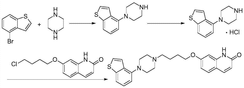 Preparation method of brexpiprazole, and compound used for preparing brexpiprazole