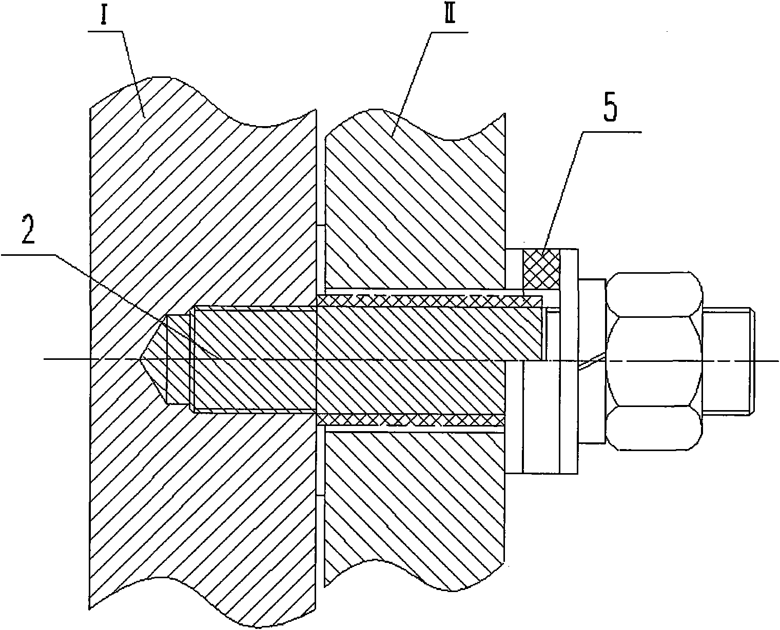 Insulation method for preventing metal screw or bolt from generating magnetic flux leakage linkage circulation