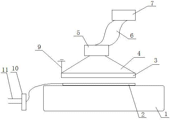 High-voltage electrostatic field floating air removing device