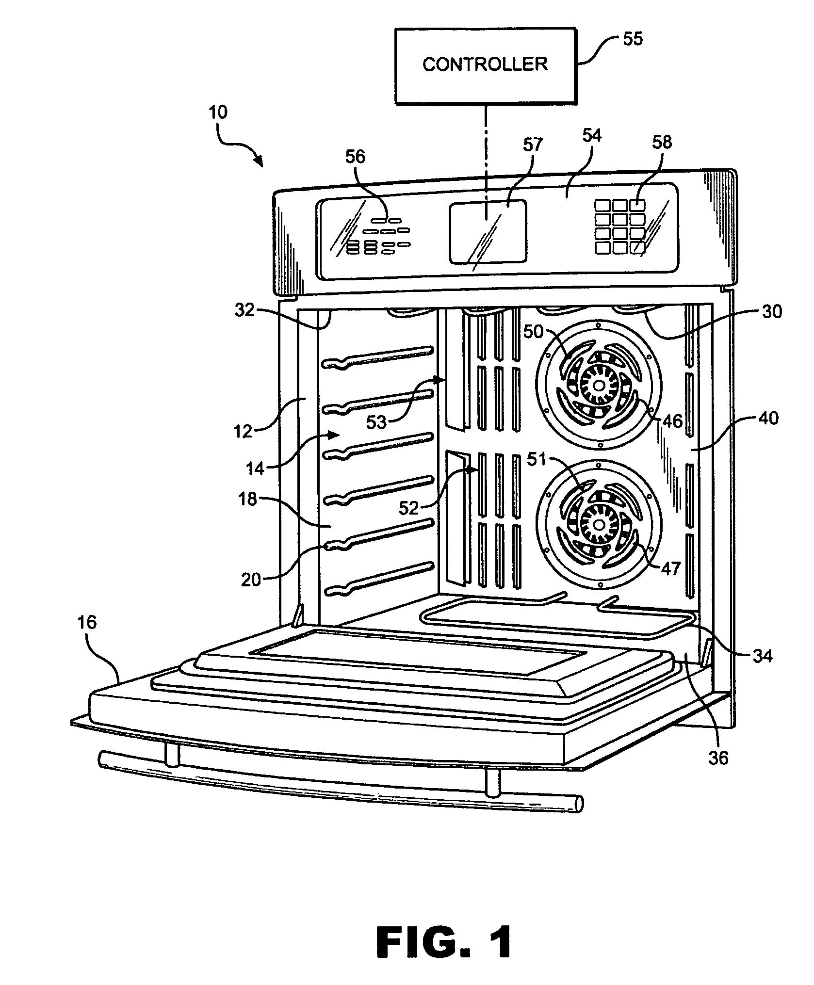 Dual fan convection oven