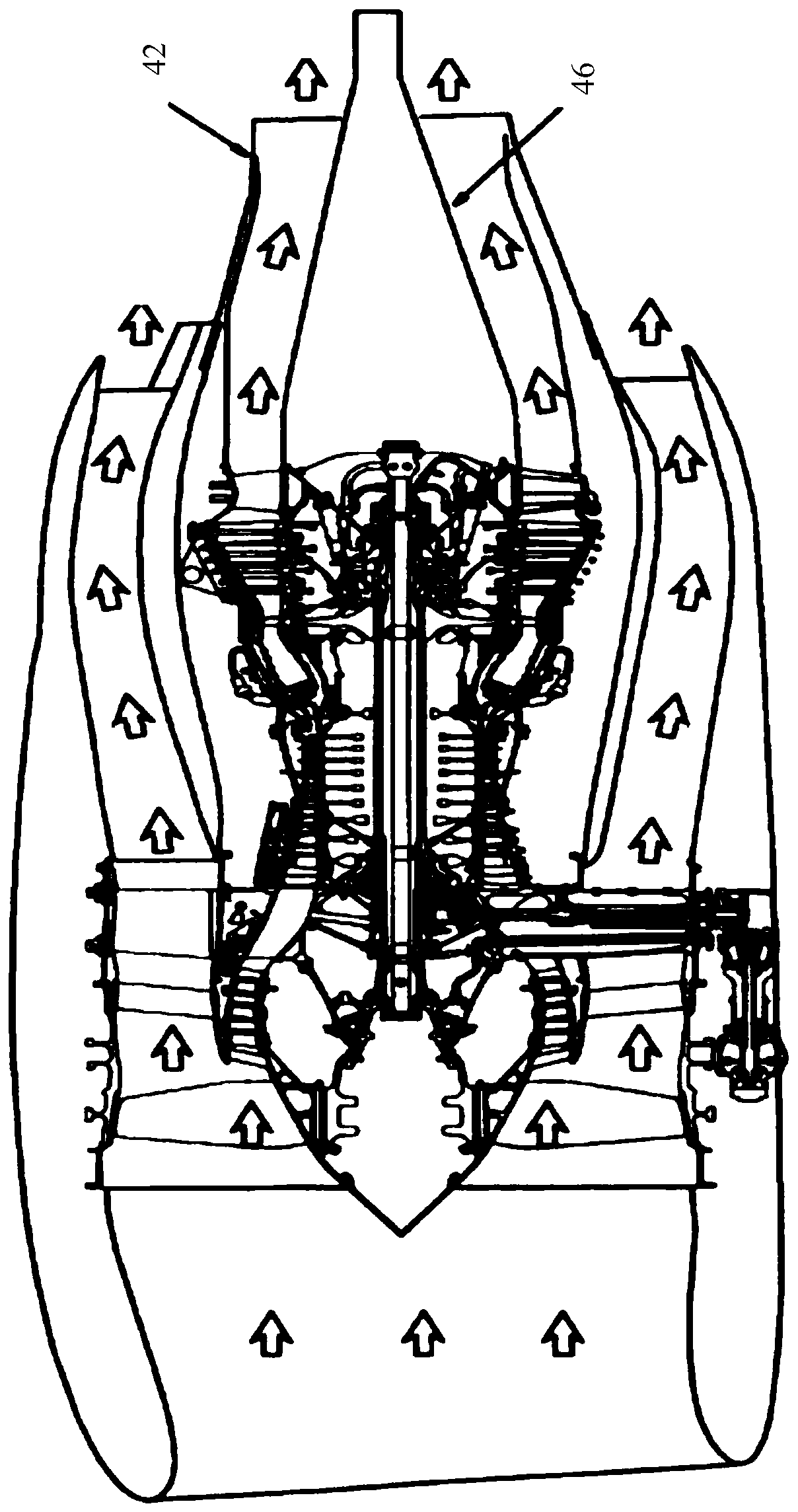 Connecting structure and exhaust system of aeroengine including the connecting structure