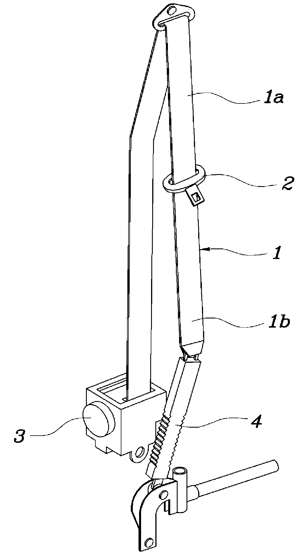 Retractor/pretensioner apparatus of seatbelt for vehicle