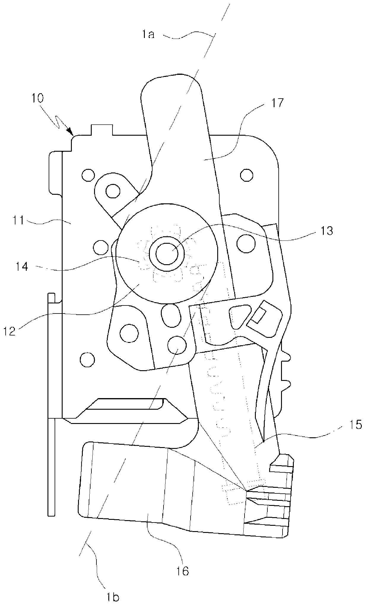 Retractor/pretensioner apparatus of seatbelt for vehicle