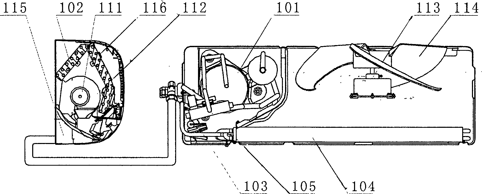 Refrigerating-heating air conditioner with low-temperature heat production function and control method therefor