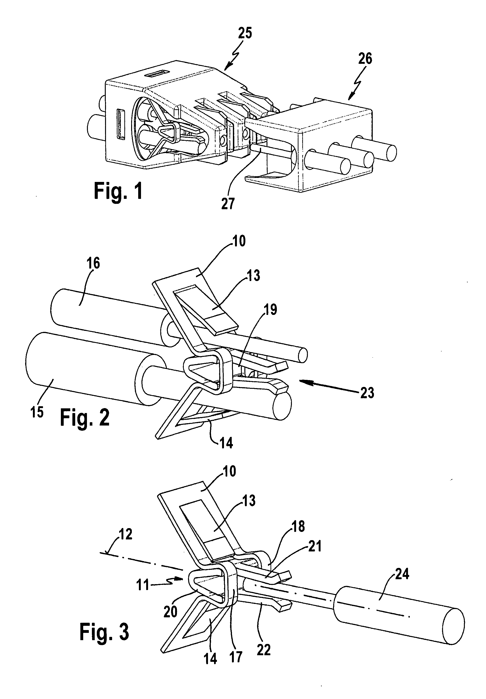 Electrical clamp connector and connecting terminal
