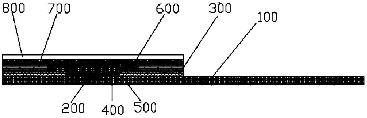 Prothrombin time detection test strip and preparation method thereof