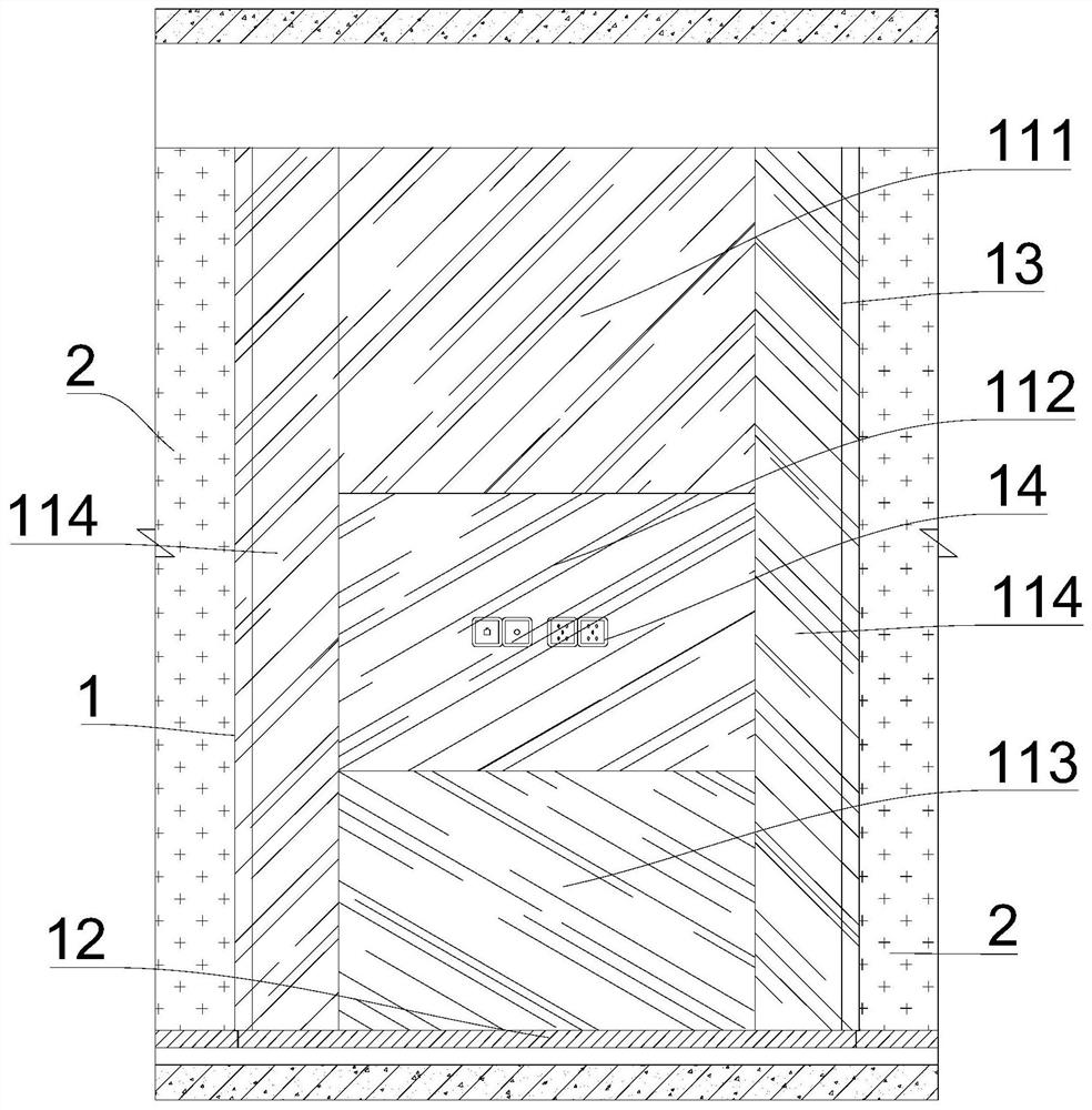 Assembled television background wall installation design structure and installation method thereof