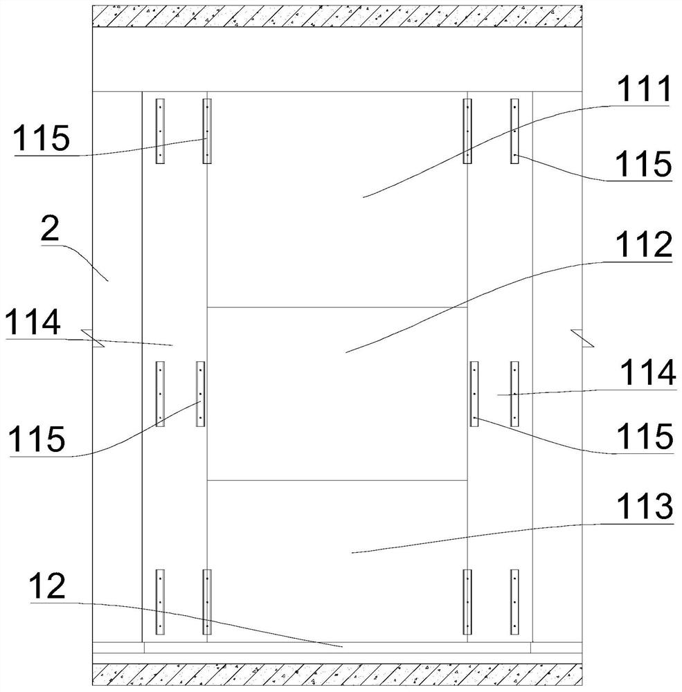 Assembled television background wall installation design structure and installation method thereof