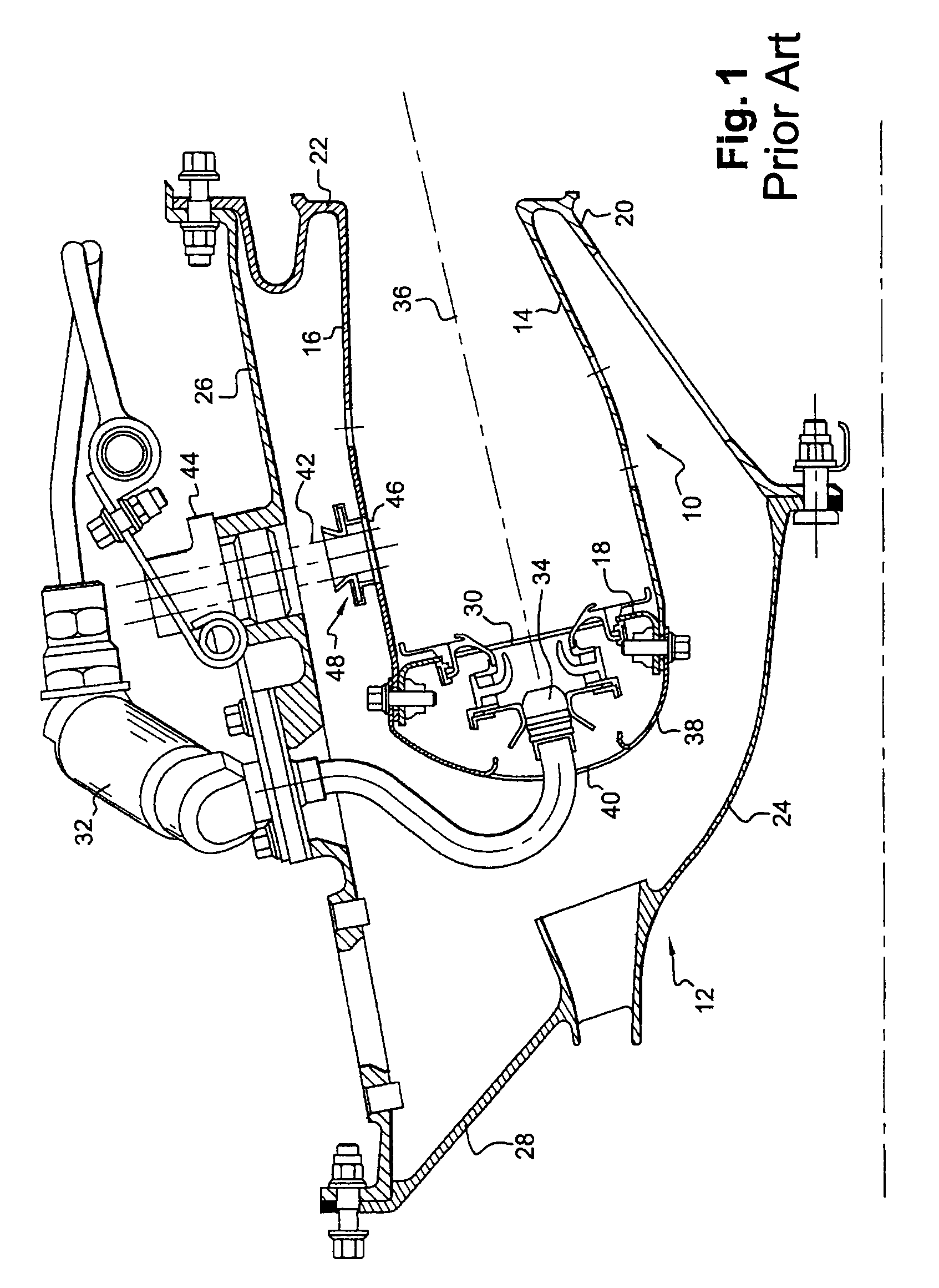 Device for guiding an element in an orifice in a wall of a turbomachine combustion chamber