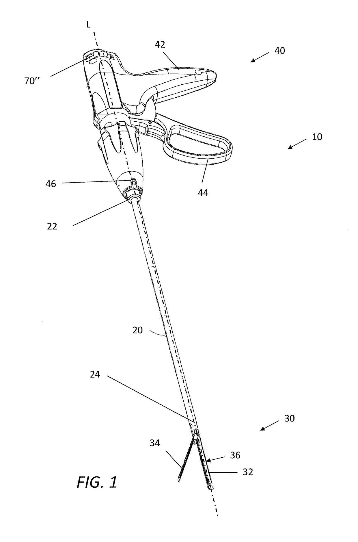 Surgical stapler handle assembly having actuation mechanism with longitudinally rotatable shaft
