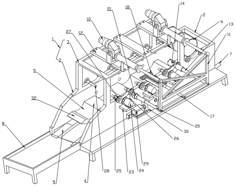 Food raw material storage barrel cleaning system