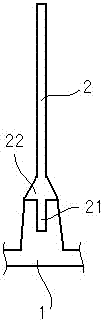 Structure for connecting heat dissipating fins and case